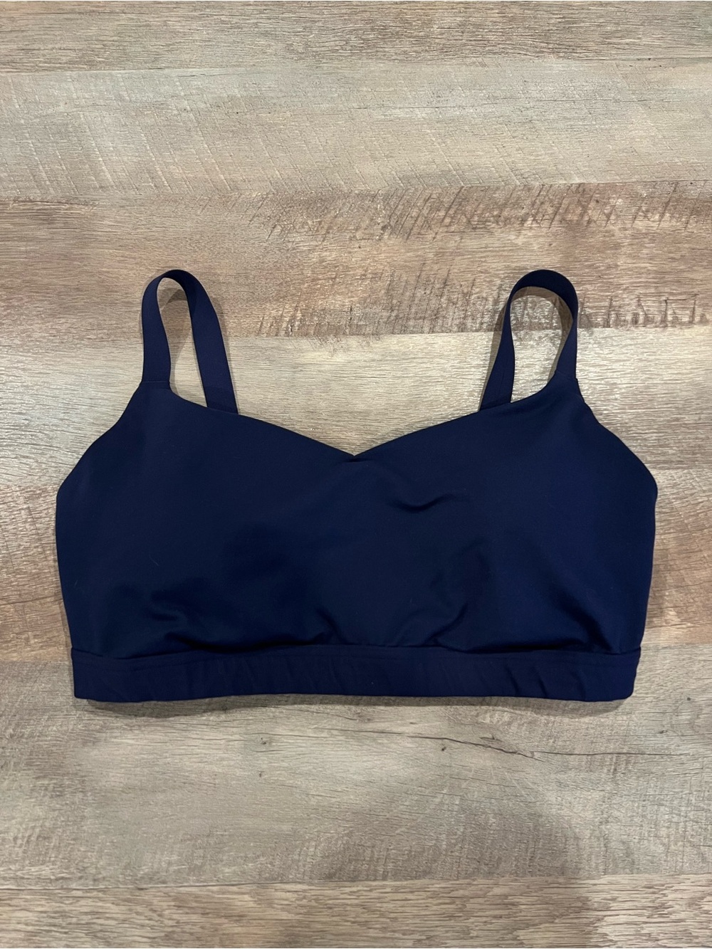 OFFLINE By Aerie The Hugger V-Neck Sports Bra Navy Blue Size XL